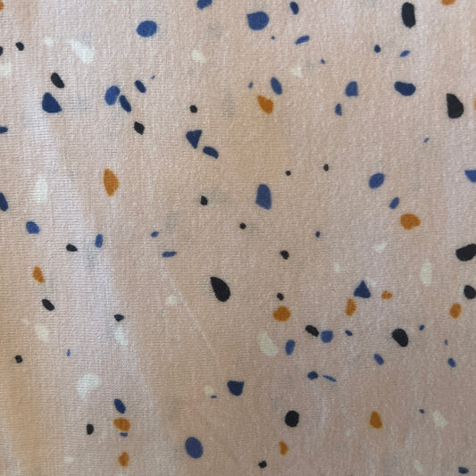 Pink Terrazzo Stretch Jersey: 2 yds