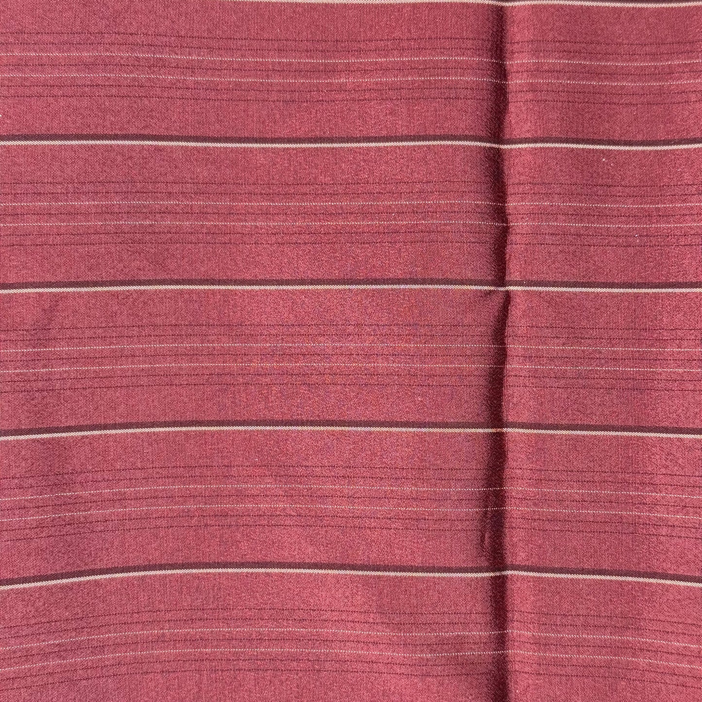 Lightweight Burgundy Woven Stripe Poly: 2.5 yds