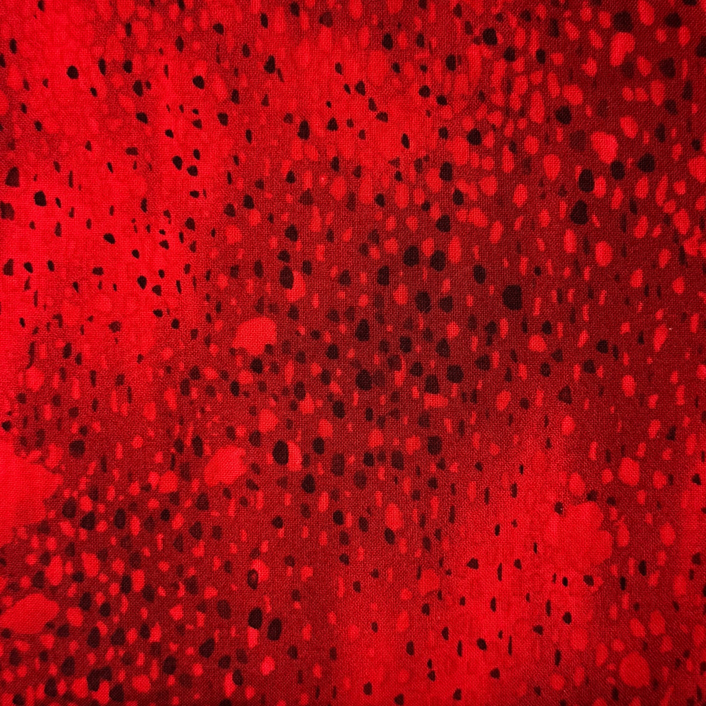 Red Bubbles Cotton: 1.5 yds