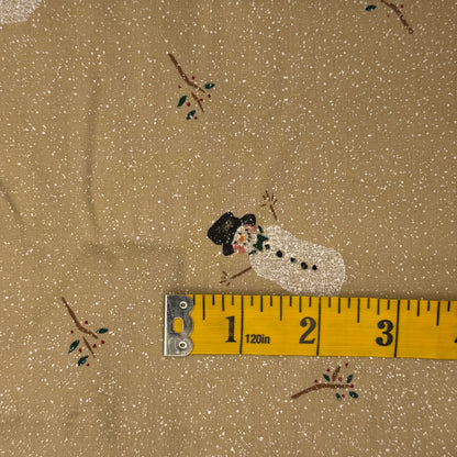 Faded Snowman Cotton: 2 yds