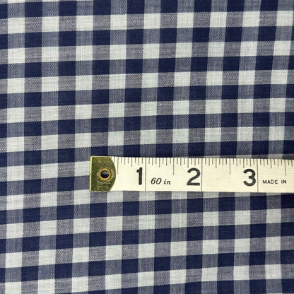 Navy Blue and White Gingham: 3 yds