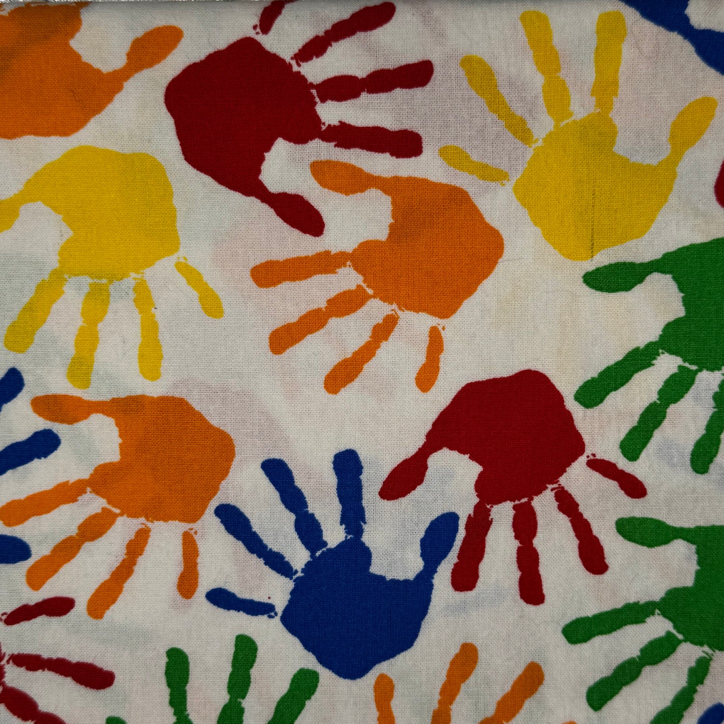 Small Hand Print Cotton: 1 yd