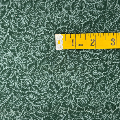 Two Tone Green Floral Cotton: 1 yd