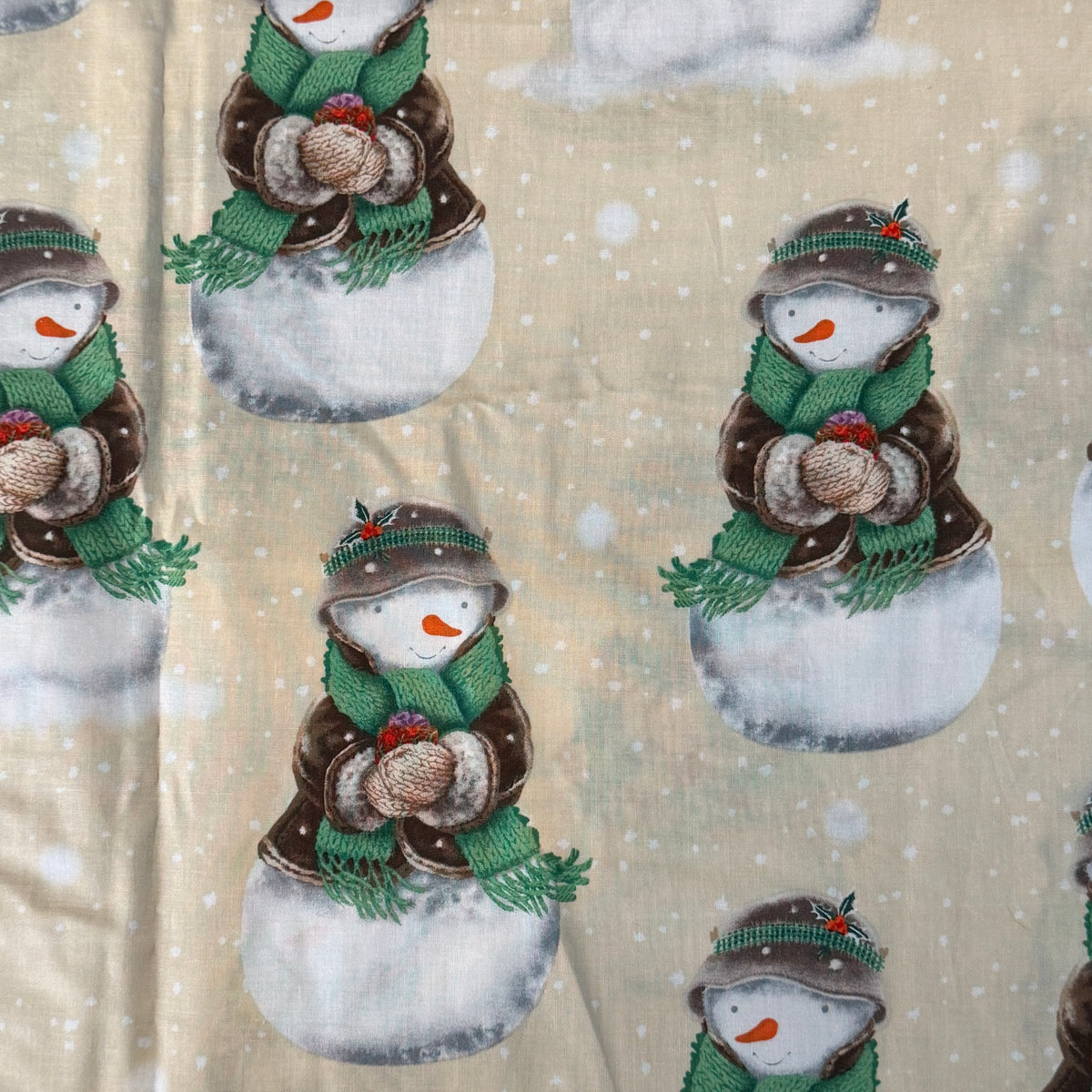 Bundled Up Snowmen Cotton: 2 yds