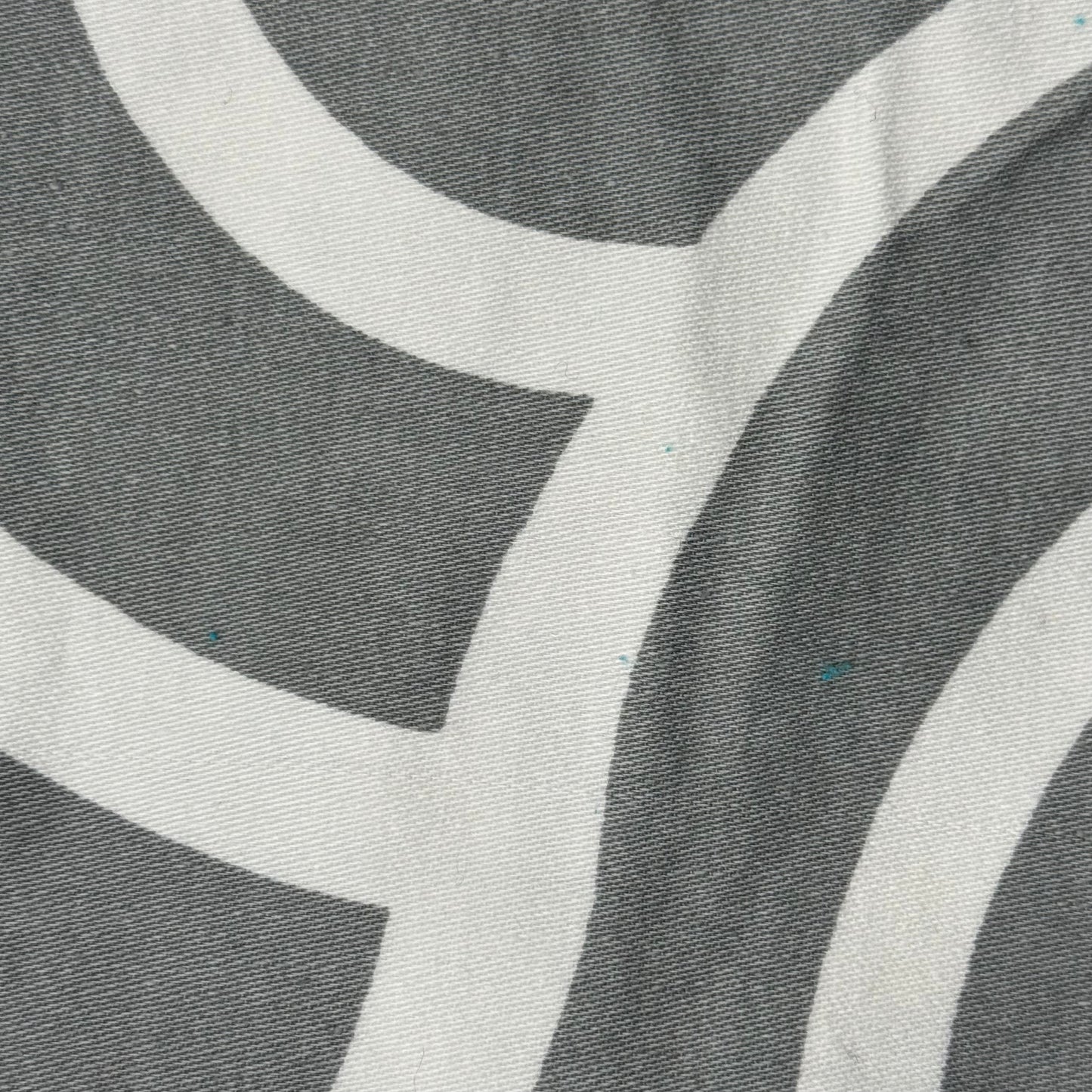 Gray/White Bold Abstract Print Home Decor Cotton: 1.5 yds