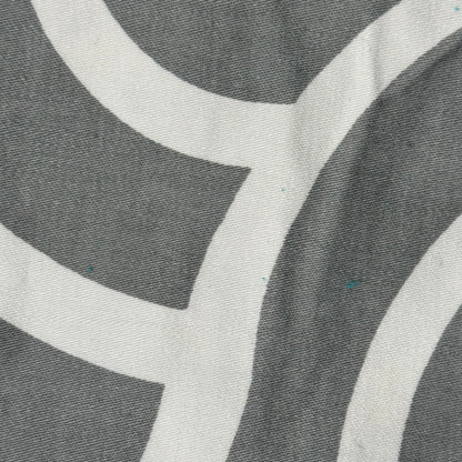 Gray/White Bold Abstract Print Home Decor Cotton: 1.5 yds