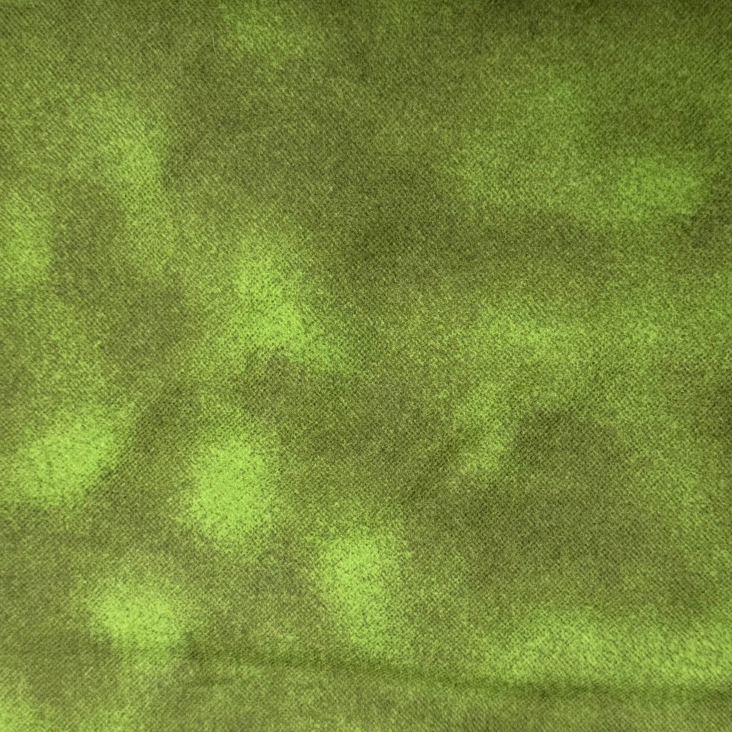 Two Tone Green Brushed Cotton Blend: 2 yds