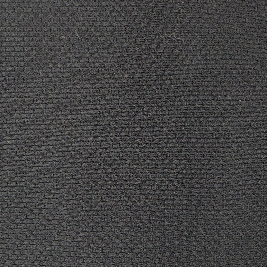 Black Textured 2-Way Stretch Double-Knit Poly: 2.5 yds
