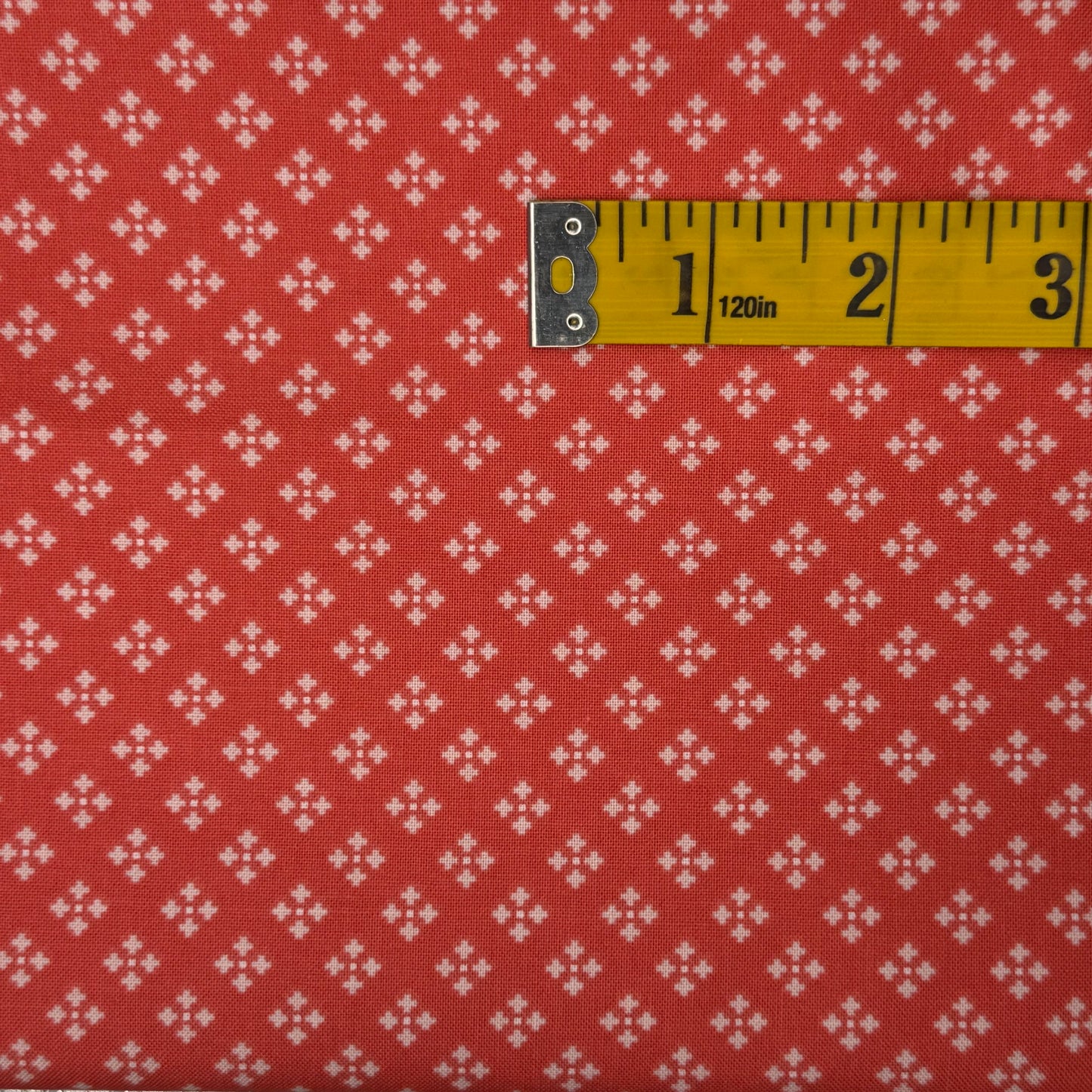 Salmon Diamonds Cotton: 2 yds