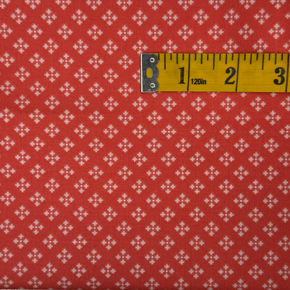 Salmon Diamonds Cotton: 2 yds