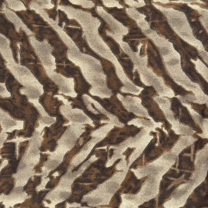 Lightweight Brown/Tan Chevron Animal Stripe Poly: 3 yds
