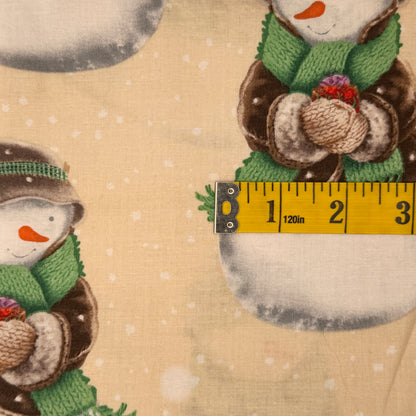 Bundled Up Snowmen Cotton: 2 yds