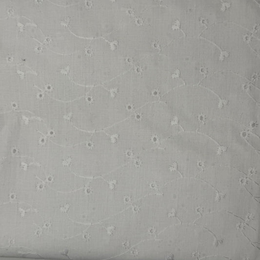 Vines & Hearts Cotton Blend Eyelet: 2.5 yds