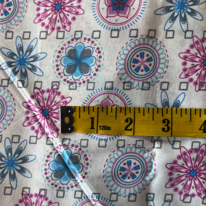 Kaleidoscope Floral Cotton: 1 yd
