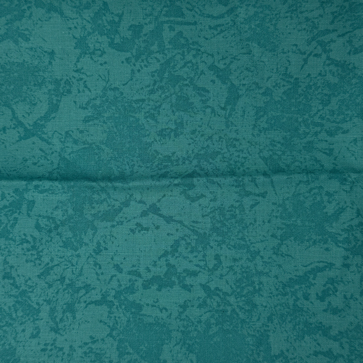 Teal Marbled Cotton: 1.25 yds