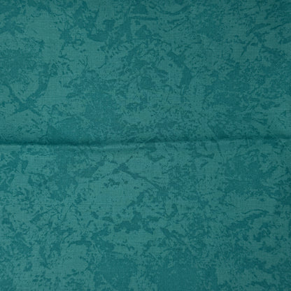 Teal Marbled Cotton: 1.25 yds