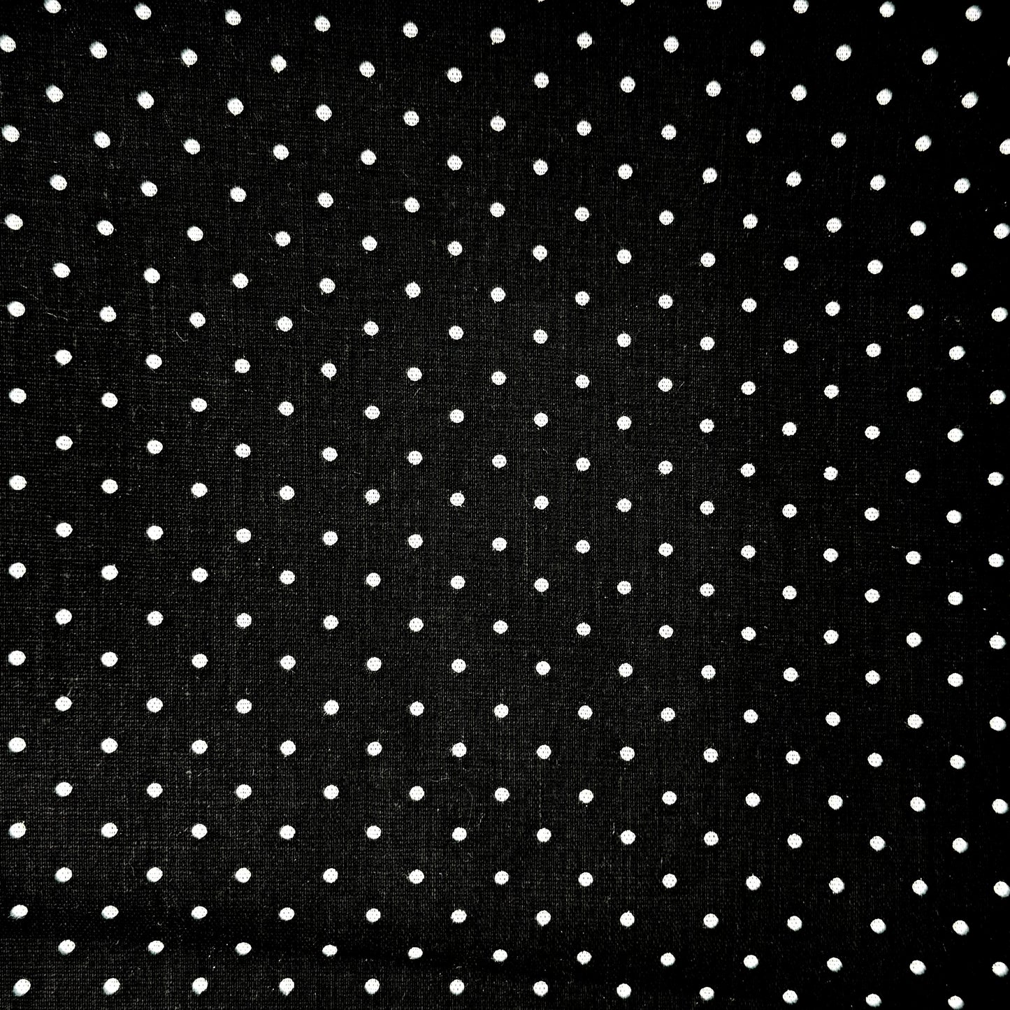Black & White Polka Dots Cotton Blend: 3 yds