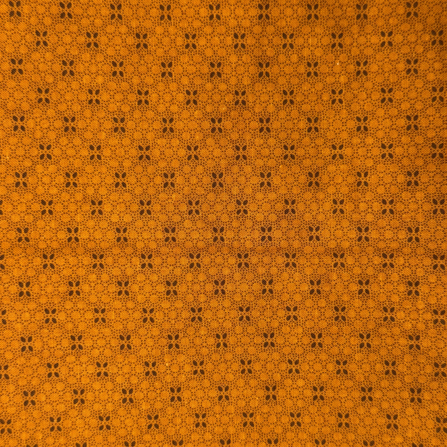 Orange With Geometric Shapes Cotton: 1 yd