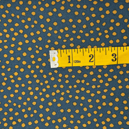 Green & Gold Organic Dots Cotton: 3 yds
