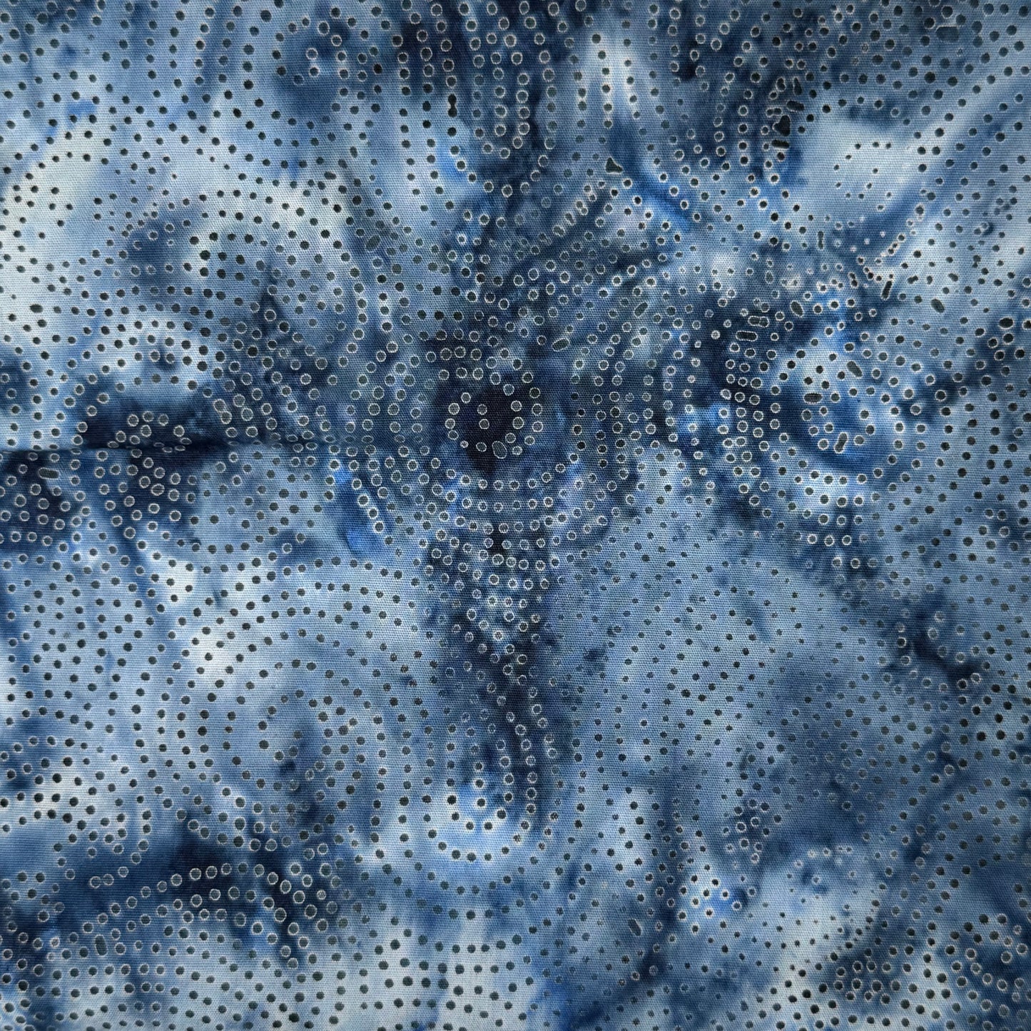 Swirling Dots Batik Cotton: 1 yd