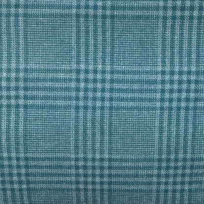 Blue & Green Plaid Wool Blend: 3 yds