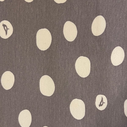 Grey Dots With Birds Stretch Jersey: 1 yd