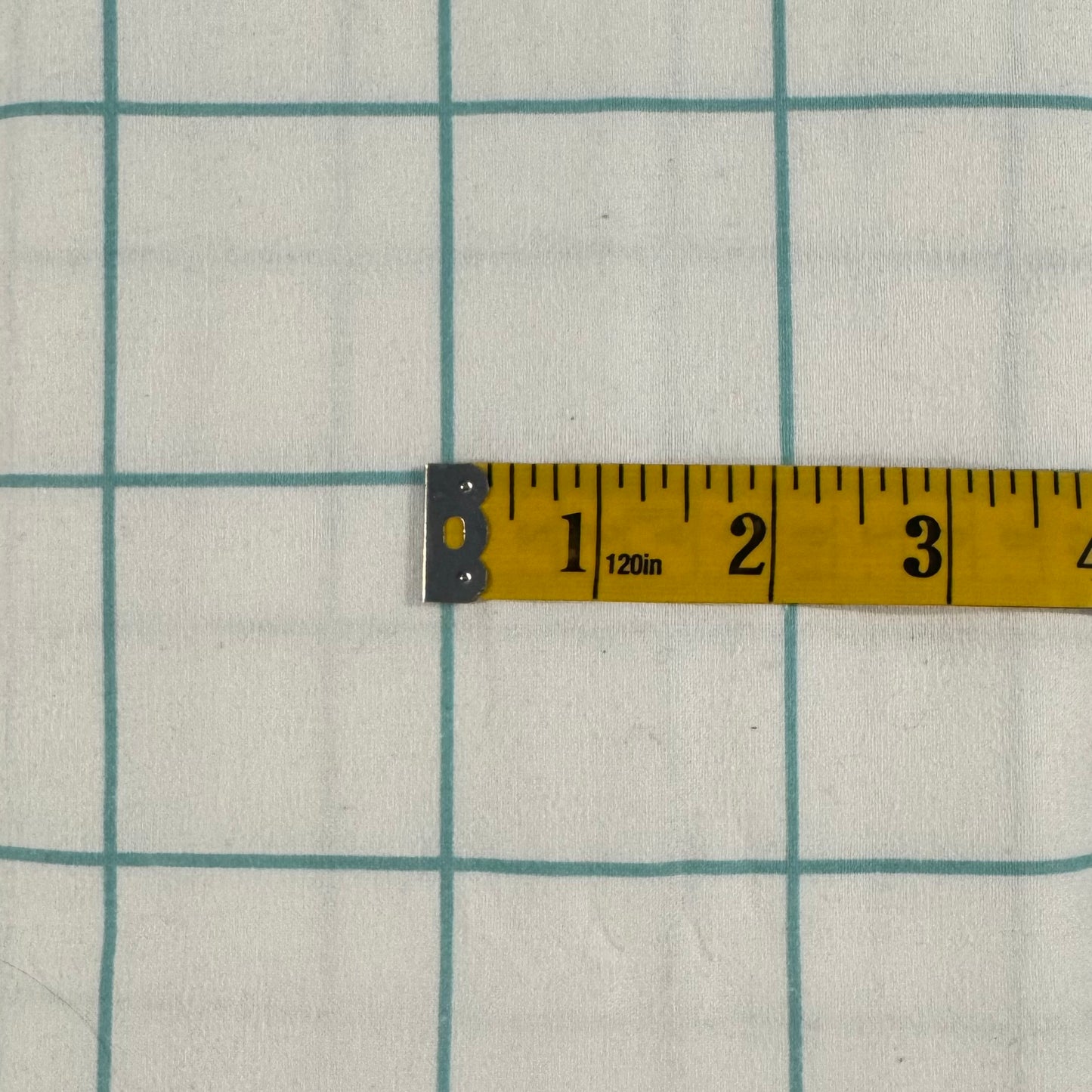 Green & White Grid Jersey: 1.75 yds