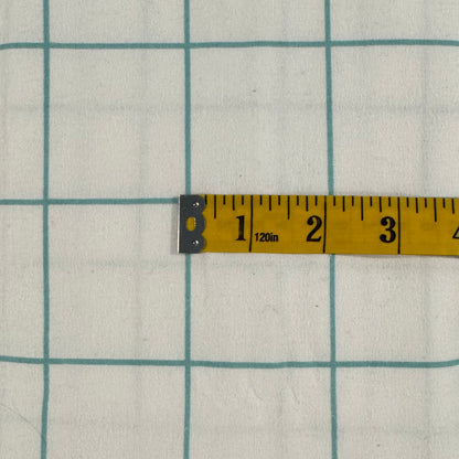 Green & White Grid Jersey: 1.75 yds
