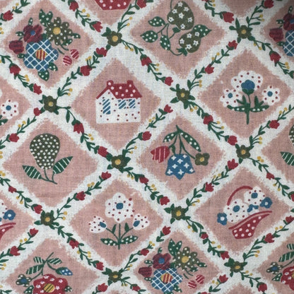 Multicolor Quilt-Inspired Novelty Print Cotton: 3 yds