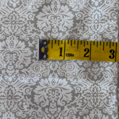 Cream with Fancy Embellishments Cotton: 2 yds