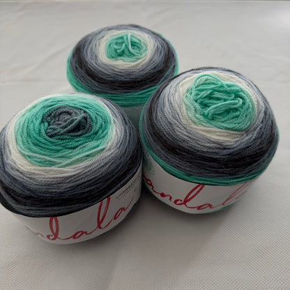 Lion Brand Mandala Ombre Yarn in Genie: 3 Skeins
