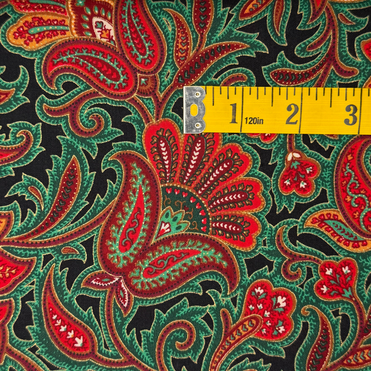 Fancy Floral & Paisley Cotton Blend: 1.75 yds