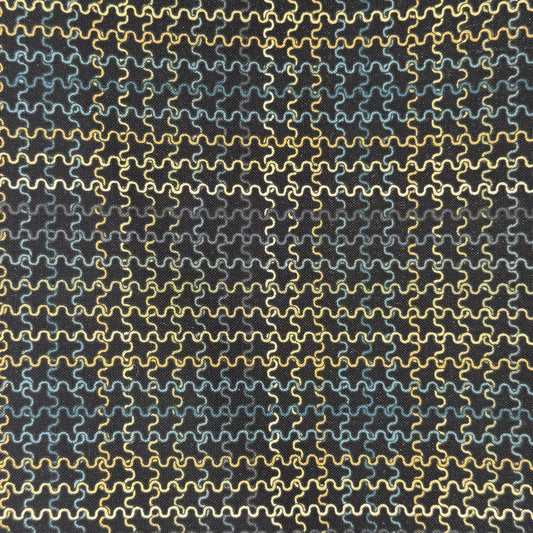 Squiggles Plaid Cotton: 2 yds