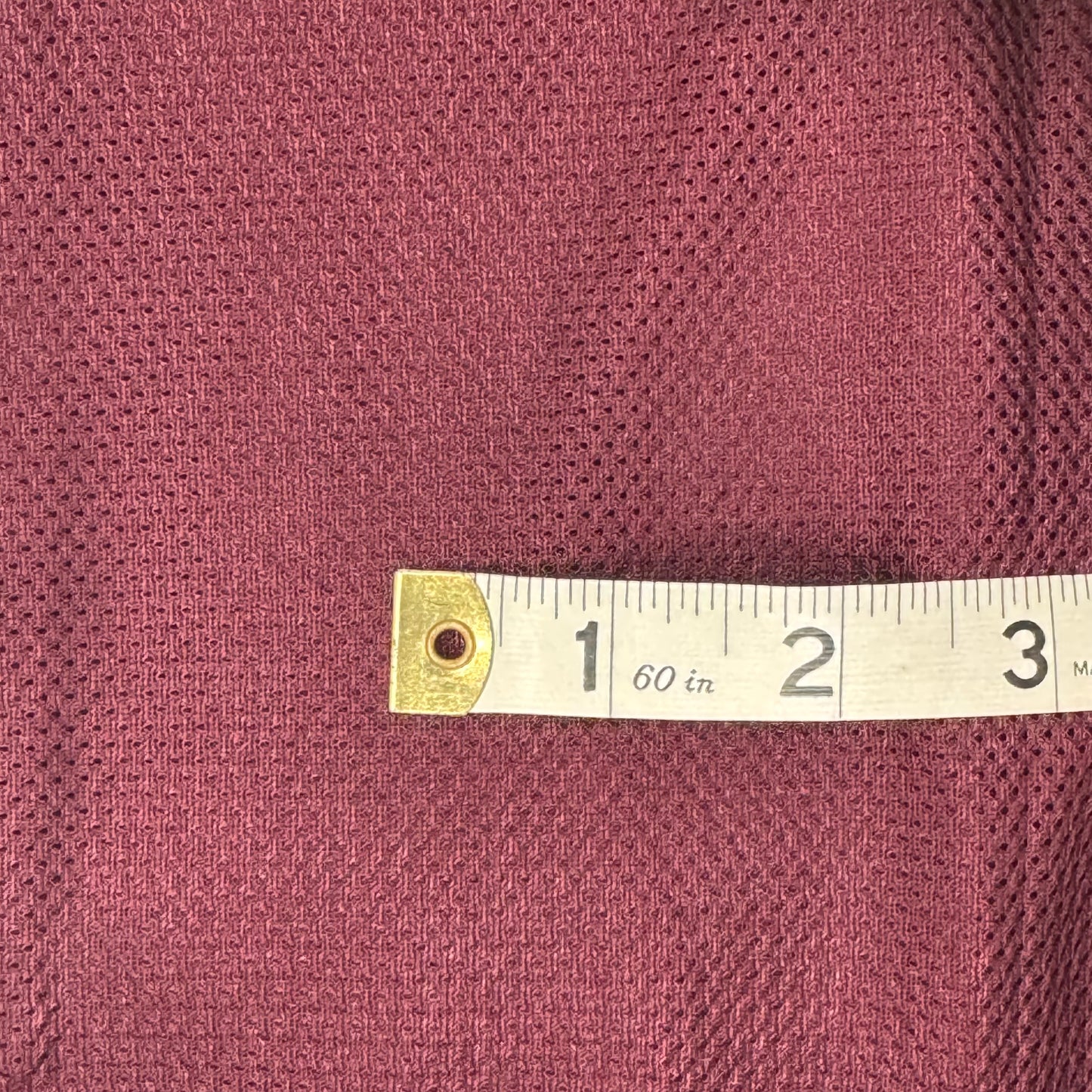 Dark Burgundy Textured Weave Mesh Poly: 7 yds