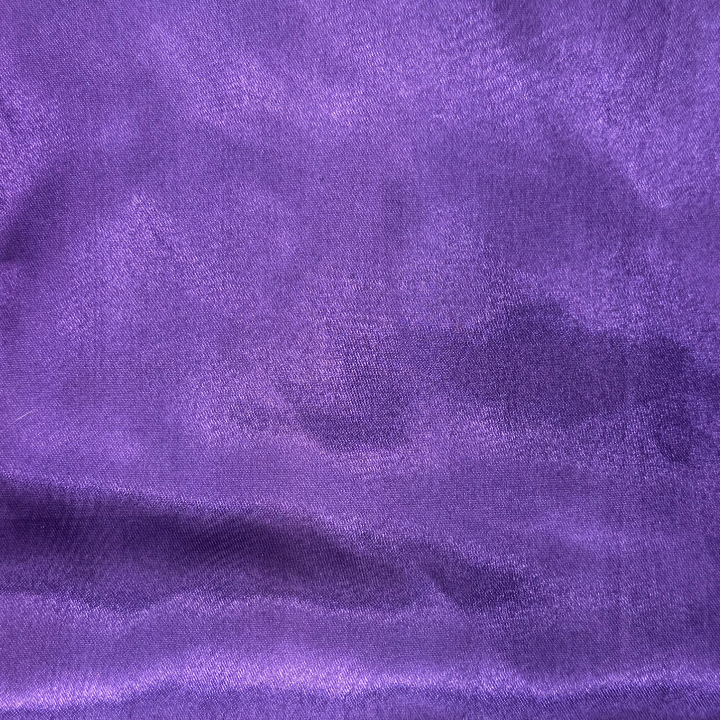 Medium Weight Purple Shiny Satin Poly: 2 yds