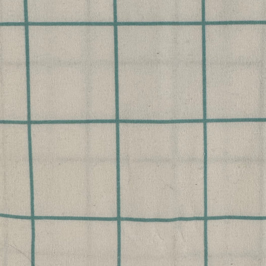 Green & White Grid Jersey: 1.75 yds