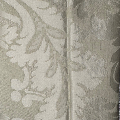 Ivory Floral/Foliage Damask Weave Home Decor Cotton/Poly Blend: 2 yds