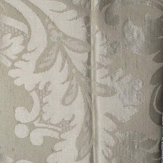 Ivory Floral/Foliage Damask Weave Home Decor Cotton/Poly Blend: 2 yds