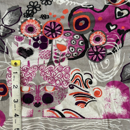 Multicolor Bold Semi-Abstract Design 4-Way Stretch Knit Cotton Lycra Blend: 1 yd
