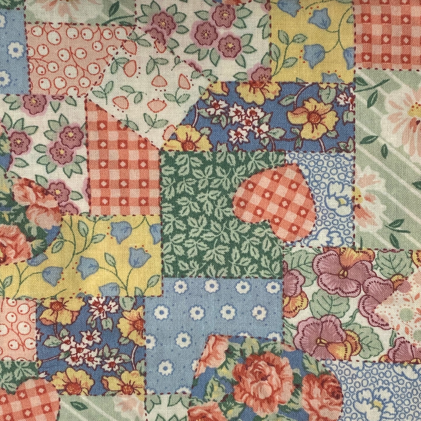 Floral Patchwork Print Cotton: 2 yds