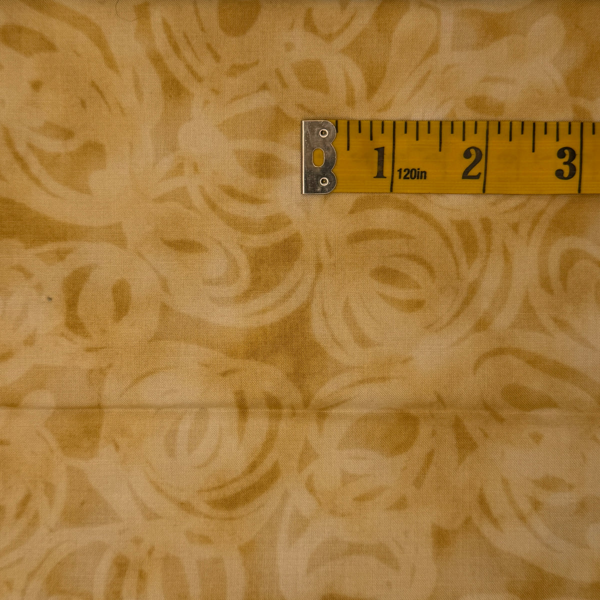 Tan Abstract Swirls Cotton: 1.5 yds