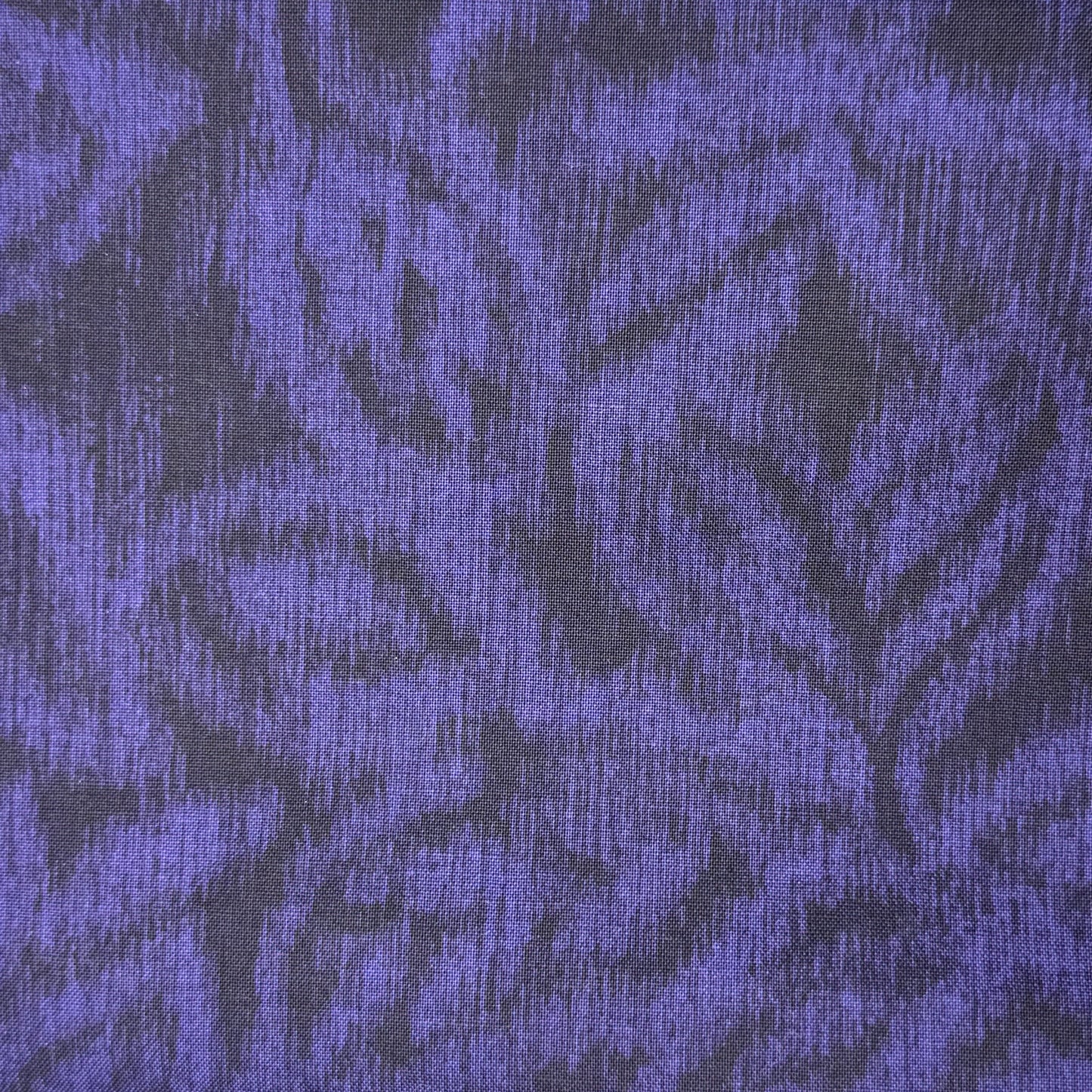 Tonal Purple Abstract Leaves Cotton: 2 yds