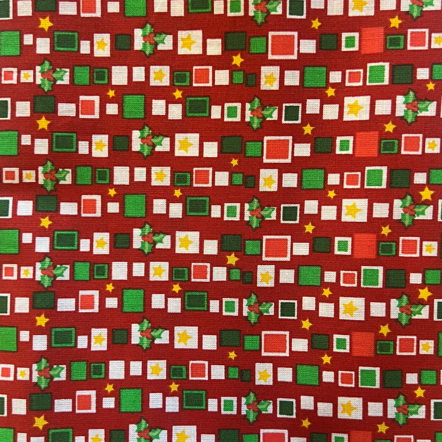 Geometric Holiday Cotton: 4 yds