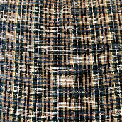 Blue, Green & Gold Plaid Upholstery: 6 yds