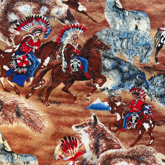 Cowboys & Native Americans Western Print Cotton: 3 yds
