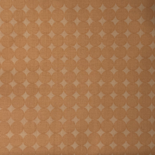 Light Orange Circles Cotton: 2 yds