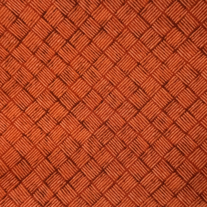 Diamond Hashmarks Orange Cotton: 2 yds