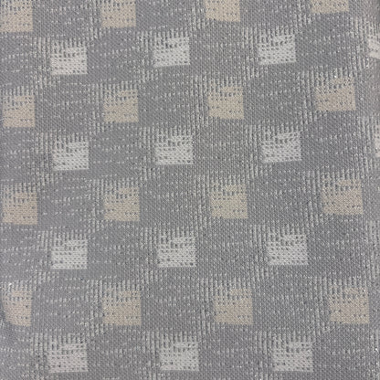Gray, White & Cream Metallic Retro Knit: 2 yds