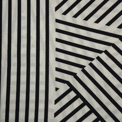 Black & White Stripes Cotton: 2 yds
