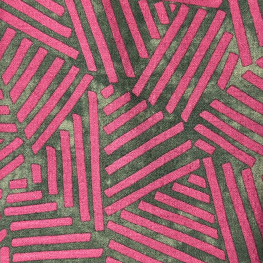 Sunwashed Grey With Light Purple Hash Marks Cotton: 2 yds